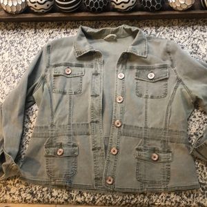 Light Olive Green Jean Jacket